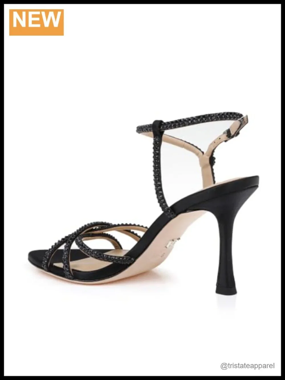 Satin Stiletto Heeled Sandals Ankle Strap Formal Evening